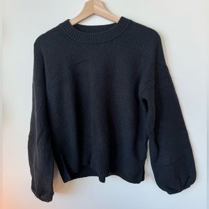 Madewell Merino Wool Bubble Sleeve Sweater